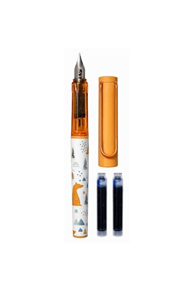 OEM Set Stilou cu Penita si 2 rezerve, Design ergonomic, Model Urs, Scris Fin...