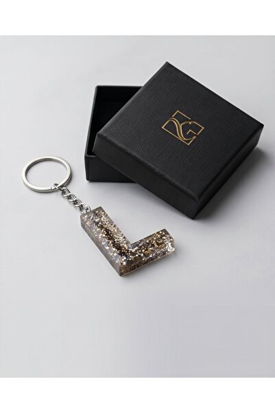 Luvia Accesories Keychain L Letter Epoxy Keychain