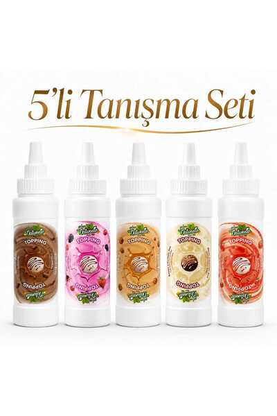 gülsan NATURELLO TOPPİNG SIVI SOS 5’li TANIŞMA SETİ | Tatlı, Waffle, Pasta ve...