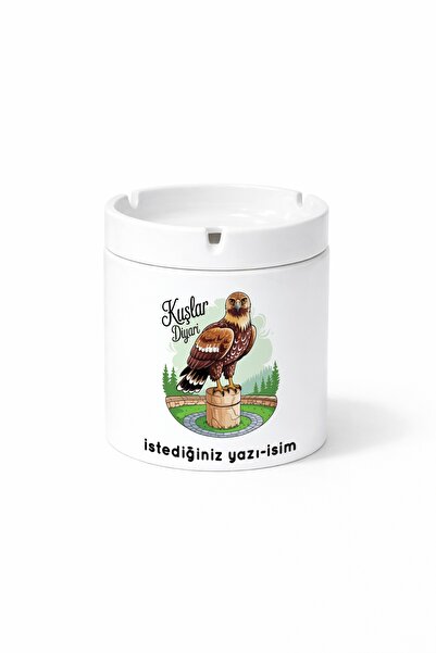 Kirbi Reklam هدية منفضة سجائر مطبوعة على الوجهين من Diger Birds' Paradise Bird