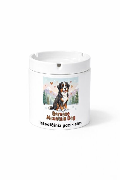 Kirbi Reklam Animal Bernese Dog Bernese Mountain Dog Printed Ash Tray Ashtray...