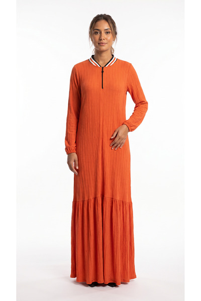 Şeker Portakalım Full Length Cotton Summer Comfortable Dress