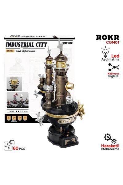 ROKR CGM01 Navi Lighthouse DIY Mechanical 3D Puzzle Maket Model Seti 3D Model...