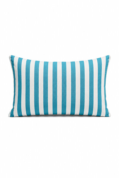 MODA CERO Turquoise Striped Throw Pillow Cover 30 X 50cm