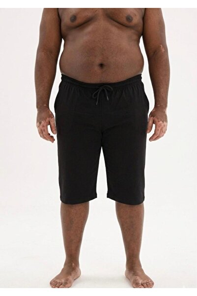 DÜVEN Big Size Superfine Cotton Men's Cotton Black Color Single Bottom Bermud...