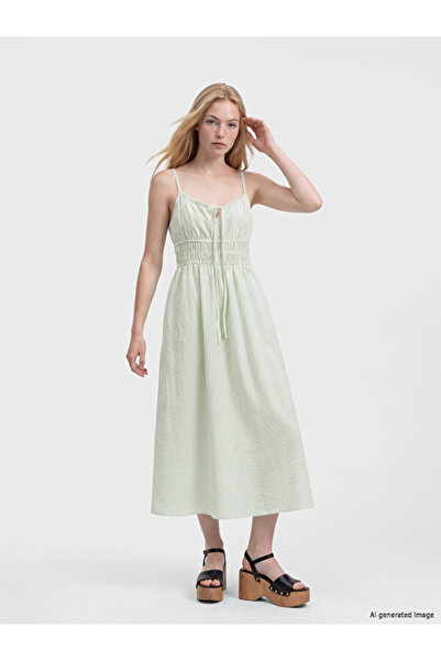LC Waikiki Timeless Clothing & Timeless Choices Striped Dress with Rope Strap...
