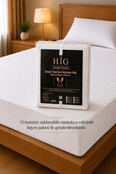 Hig Store Premium Tavşan Tüyü Peluş Sıvı Su Geçirmez Ultra Yumuşak Sessiz Fit...