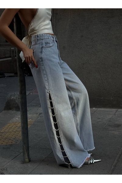ZİNCİR DETAYLI JEAN PANT