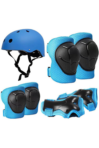 ACCESSORY Kids Bike Helmet Set with Knee Pads Elbow Pads and Wrist Guards, 7 ...