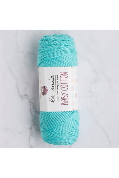 LA MİA YARNS La Mia Baby pamučna menta pređa za ručno pletenje - L032