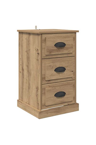 vidaxl Dulap de noapte cu sertar Stejar Artizanal 39 x 39 x 67,5 cm
