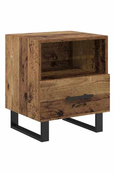 vidaxl Dulap de noapte Lemn vechi 40 x 35 x 47,5 cm Lemn compozit