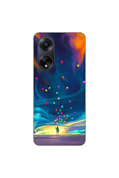 OEM Case compatible with Oppo A98 5G Silicone Gel Tpu Universe Balloons Pattern