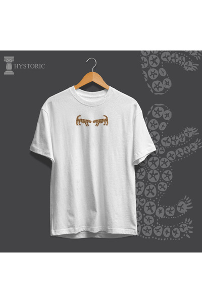 Hystoric Wear تي شيرت كبير الحجم مطبوع عليه نمور سقاطة هويك