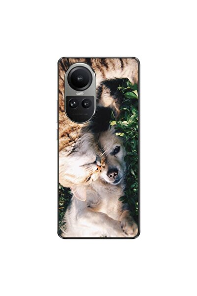 OEM Case compatible with Oppo Reno10 5G Silicone Gel Tpu Dog and Cat Pattern