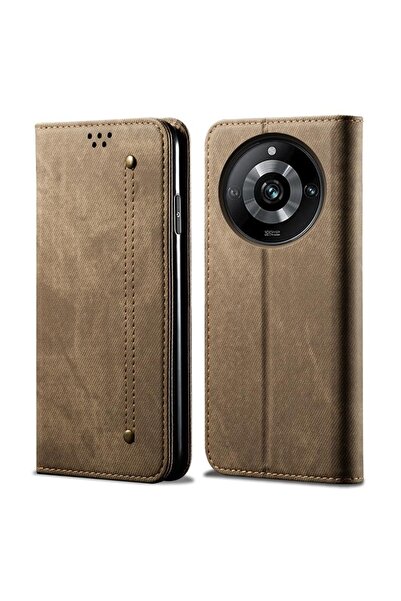 sscase Denim Texture Θήκη Βιβλίο Khaki (Realme 11 Pro 5G / 11 Pro Plus 5G)