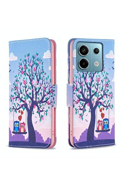 sscase Colored Drawing Θήκη Πορτοφόλι Owl (Xiaomi Redmi Note 13 Pro 5G/Poco X...