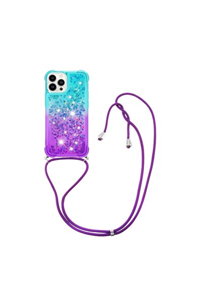 sscase Quicksand Θήκη Σιλικόνης με Λουράκι Green/Purple (Apple iPhone 14 Pro)