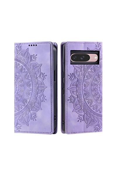 sscase Mandala Flower Θήκη Βιβλίο Purple (Google Pixel 9 5G/9 Pro 5G)