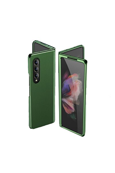 sscase Plating Leather Σκληρή θήκη Green (Samsung Galaxy Z Fold3 5G)