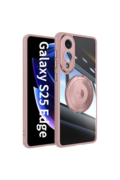 sscase Magsafe Ring Holder Σκληρή Θήκη Pink (Samsung Galaxy S25 Edge 5G)