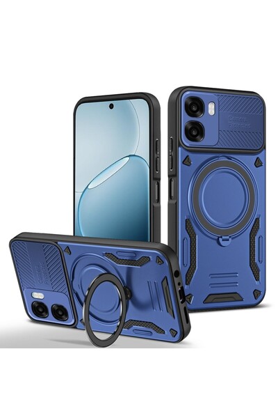 sscase Armor MagSafe Σκληρή Θήκη με Δαχτυλίδι Blue (Oppo A6x 4G/5G)