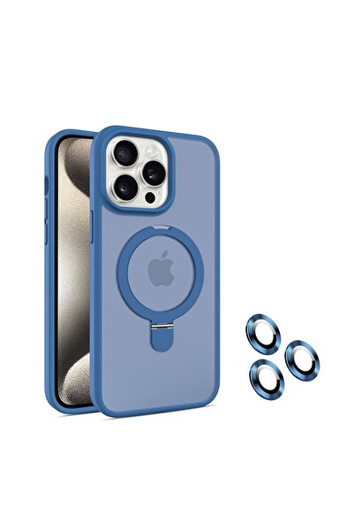 sscase Kickstand Σκληρή Θήκη με Δαχτυλίδι Blue (Apple iPhone 15 Pro Max)