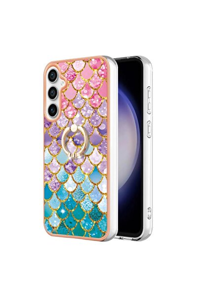 sscase Electroplating Σκληρή Θήκη με Δαχτυλίδι Colorful Scales (Samsung Galax...