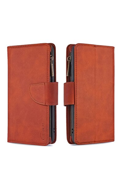 sscase Skin Feel Θήκη Πορτοφόλι Brown (Xiaomi Redmi Note 8T)