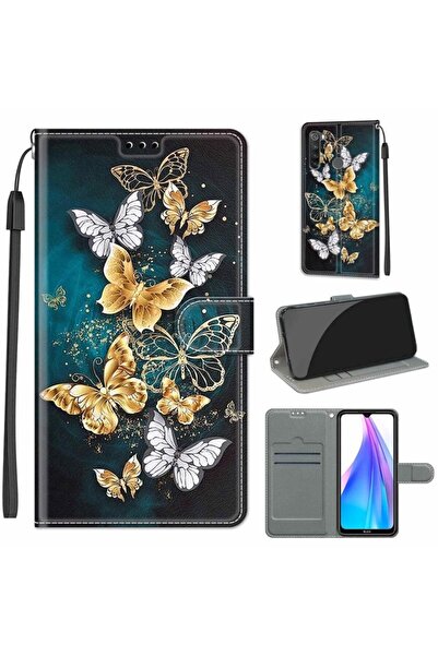 sscase Coloured Drawing Θήκη Πορτοφόλι Flying Butterflies (Xiaomi Redmi Note 8T)