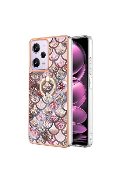 sscase Electroplating Σκληρή Θήκη με Δαχτυλίδι Pink Scales (Xiaomi Redmi Note...