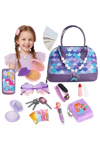 indiggo Geanta de Jucarie pentru Copii Mermaid Glam Bag, Set 15 Accesorii ,3 ...