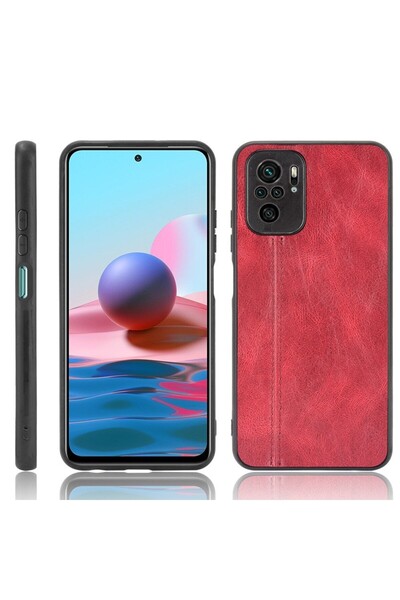sscase Sewing Pattern Σκληρή Θήκη Red (Xiaomi Redmi Note 10/Note 10s)