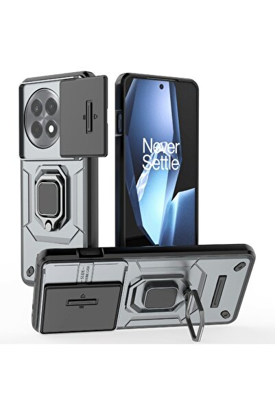 sscase Sliding Camshield Σκληρή Θήκη με Δαχτυλίδι Grey (OnePlus 13R 5G)