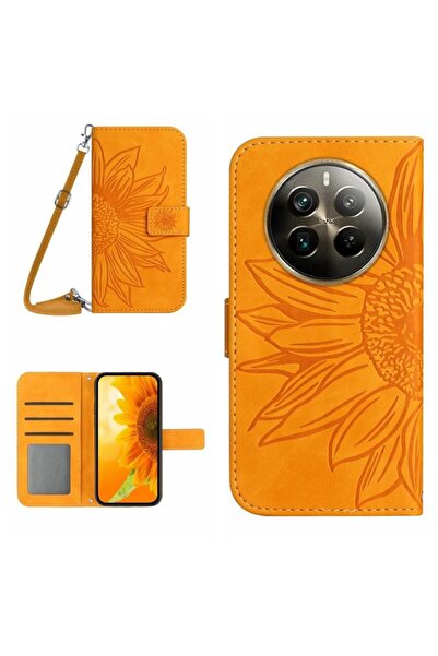 sscase Sun Flower Θήκη Πορτοφόλι με Λουράκι Yellow (Realme 12 Pro 5G / 12 Pro...