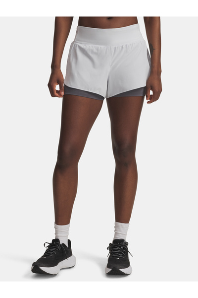 Under Armour Pantaloni scurți de damă UA Launch Pro 3in 2in1 - Gri