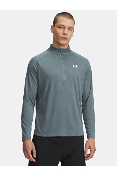 Under Armour Tricou bărbătesc UA Tech Textured 1/2 Zip-BLU
