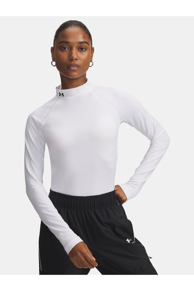 Under Armour Tricou UA CG Authentics Mockneck-Alb