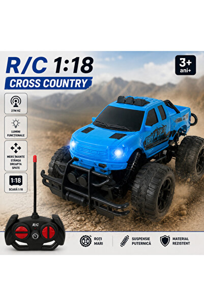 LEAN Masinuta 1:18 cu telecomanda off-road Bebelul blue 3 ani+