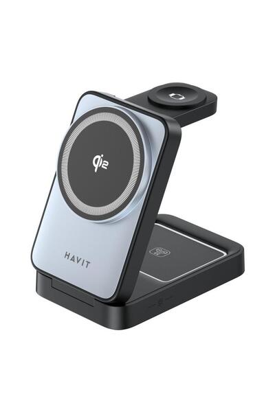 Havit W3103 Wireless Charger, 15W, Universal, Black/Grey