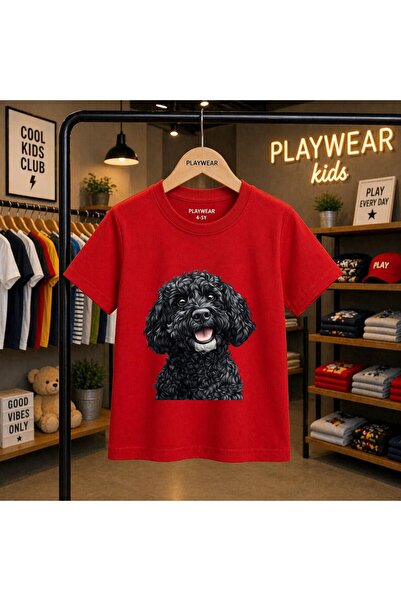 playwear تي شيرت كارانكل دوج مطبوع 100% للأطفال من الجنسين 5 6 -7 8-9 10 -11 ...