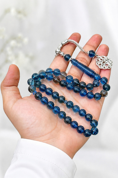 NAMAT Bakelite 45 count prayerbead rosary (Tasbih) with stainless steel tasse...