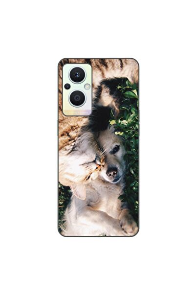 OEM Husa compatibila cu Oppo Reno7 Lite Silicon Gel Tpu Model Caine si Pisica