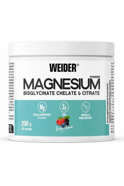 Weider Magnesium Complex Powder – 250mg Magnesium Per Serving – Active Lifest...