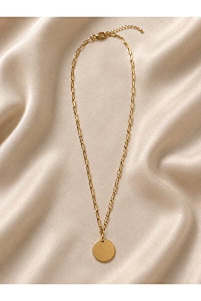 Markiz Takı Gold Steel Necklace 50 cm