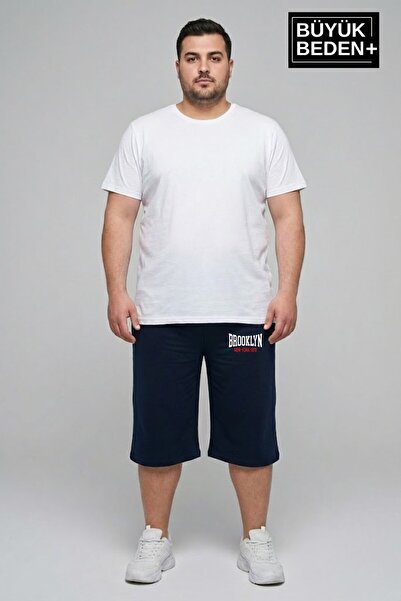Superlife Big Size Men's 3Xl-6Xl Relaxed Fit Pocket Brooklyn 1970 Printed Com...