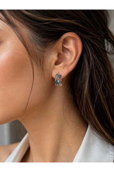 Girift Vintage Yuri Colorful Stone Zircon Earrings