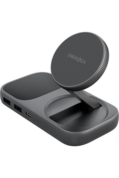 Energea Ασύρματος Φορτιστής Qi2 με 2 Θύρες USB-A και 3 Θύρες USB-C, Παροχή Ισ...