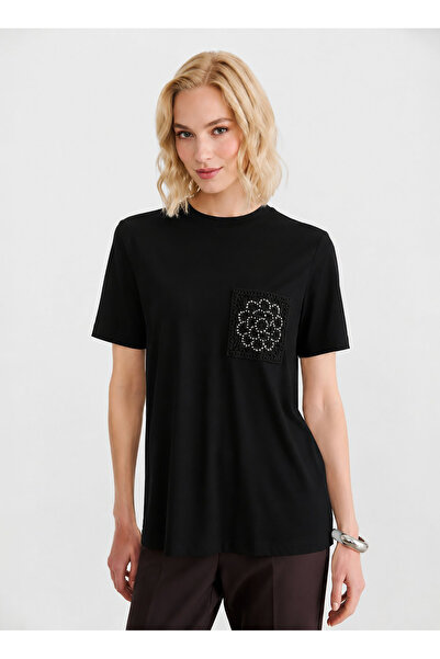 Selen Siyah Kadın Bluz 26YSL8392