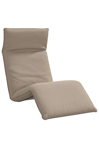 vidaxl Șezlong pliabil, gri taupe, 175x54x8,5 cm, țesătură Oxford